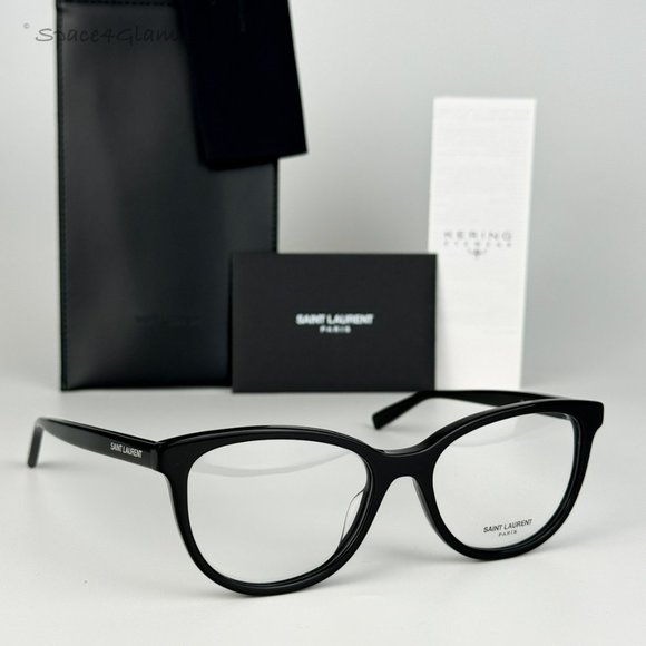 NEW Saint Laurent SL504 001 Shiny Black Cat Eye Women Eyeglasses main image 7